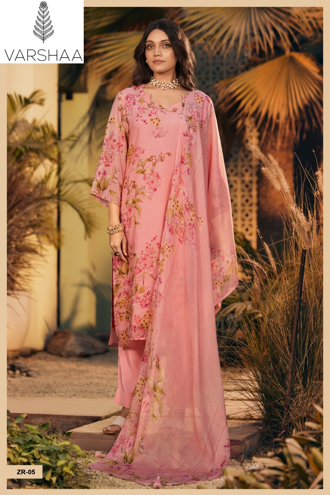 Zehra Varshaa Mul Chanderi Pant Style Suits Exporter India