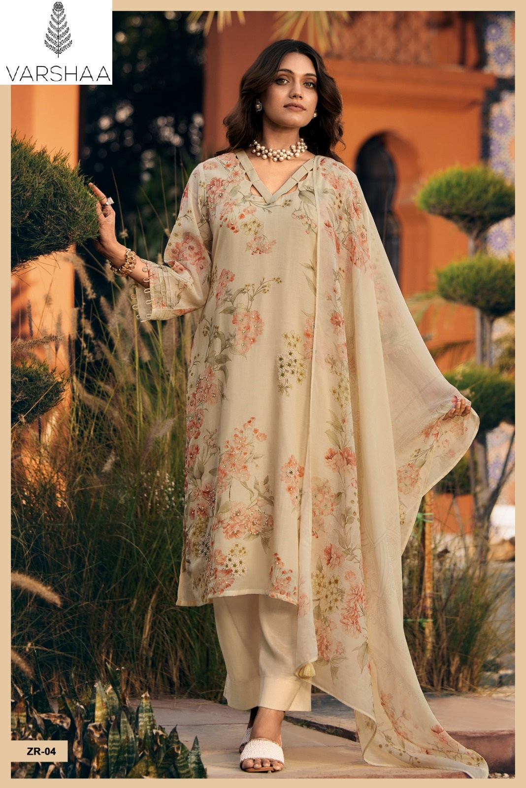 Zehra Varshaa Mul Chanderi Pant Style Suits Exporter India