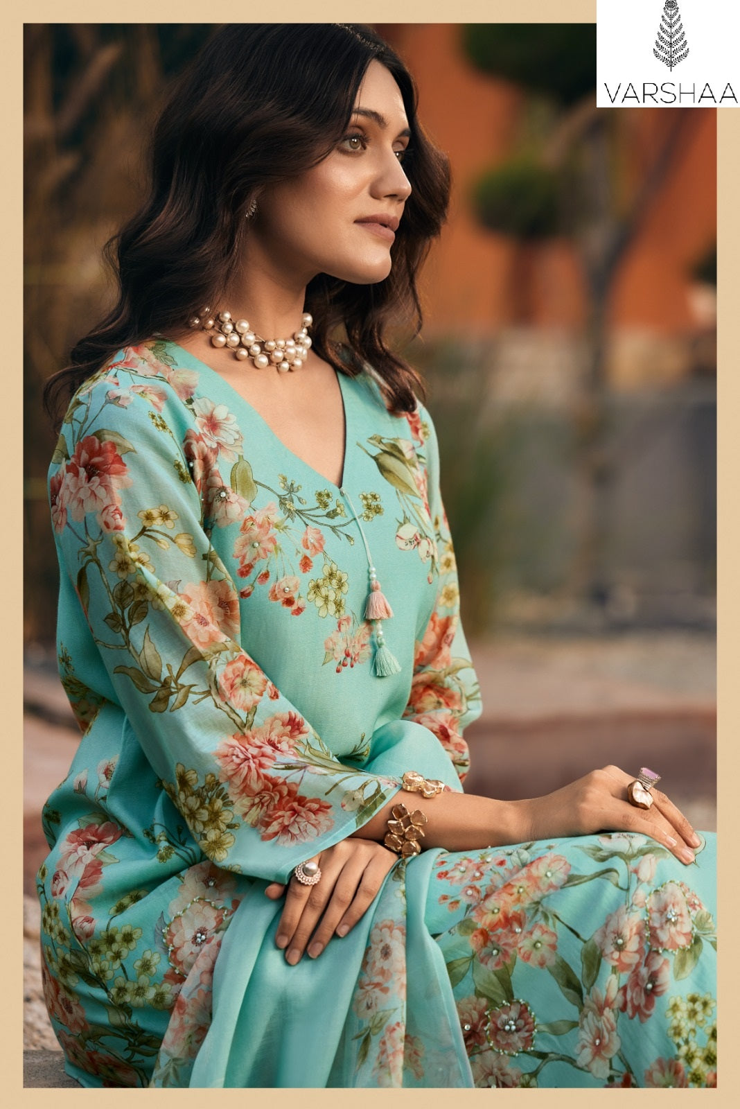 Zehra Varshaa Mul Chanderi Pant Style Suits Exporter India