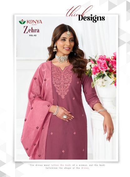 Zehra Vol 2 Kanya Kart Vertican Readymade Pant Style Suits Exporter India