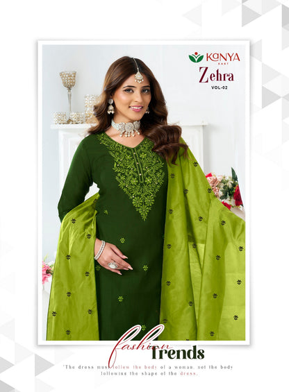 Zehra Vol 2 Kanya Kart Vertican Readymade Pant Style Suits Exporter India