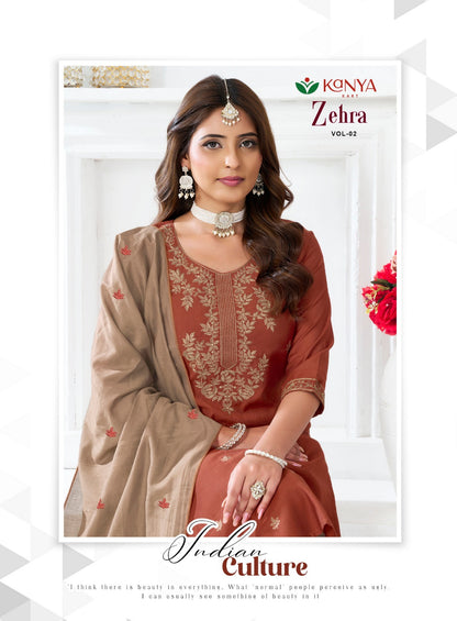 Zehra Vol 2 Kanya Kart Vertican Readymade Pant Style Suits Exporter India