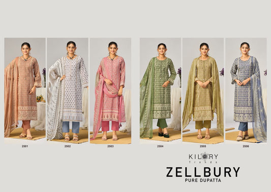 Zellbury Kilory Lawn Cotton Pant Style Suits Exporter
