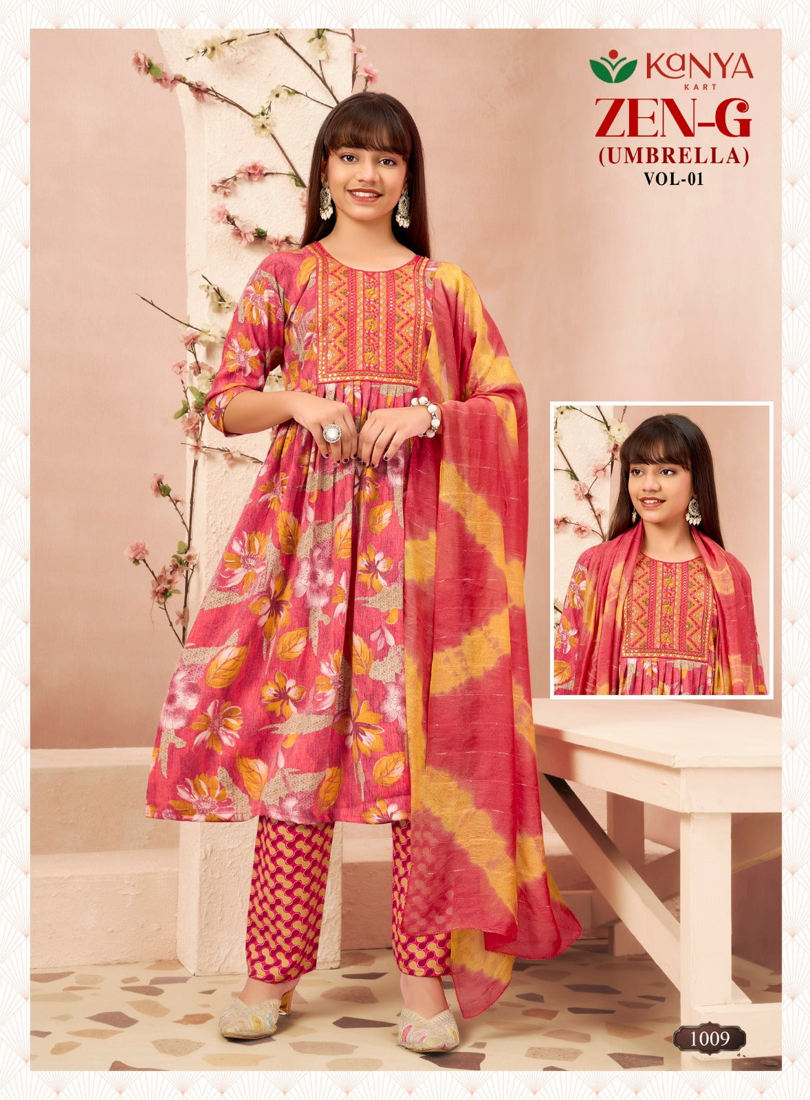 Zen G Vol 1 Umbrella Kanya Kart Capsule Girls Readymade Anarkali Suits Manufacturer Gujarat
