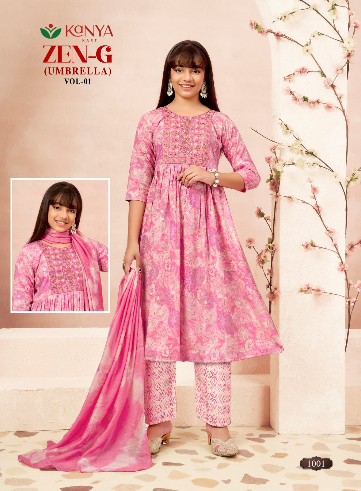 Zen G Vol 1 Umbrella Kanya Kart Capsule Girls Readymade Anarkali Suits Manufacturer Gujarat