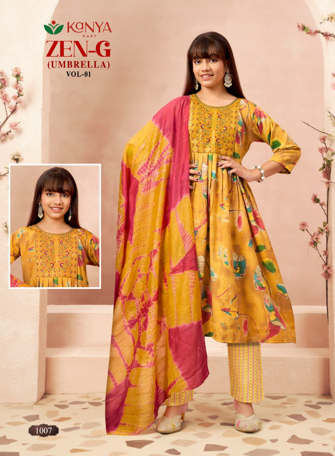 Zen G Vol 1 Umbrella Kanya Kart Capsule Girls Readymade Anarkali Suits Manufacturer Gujarat