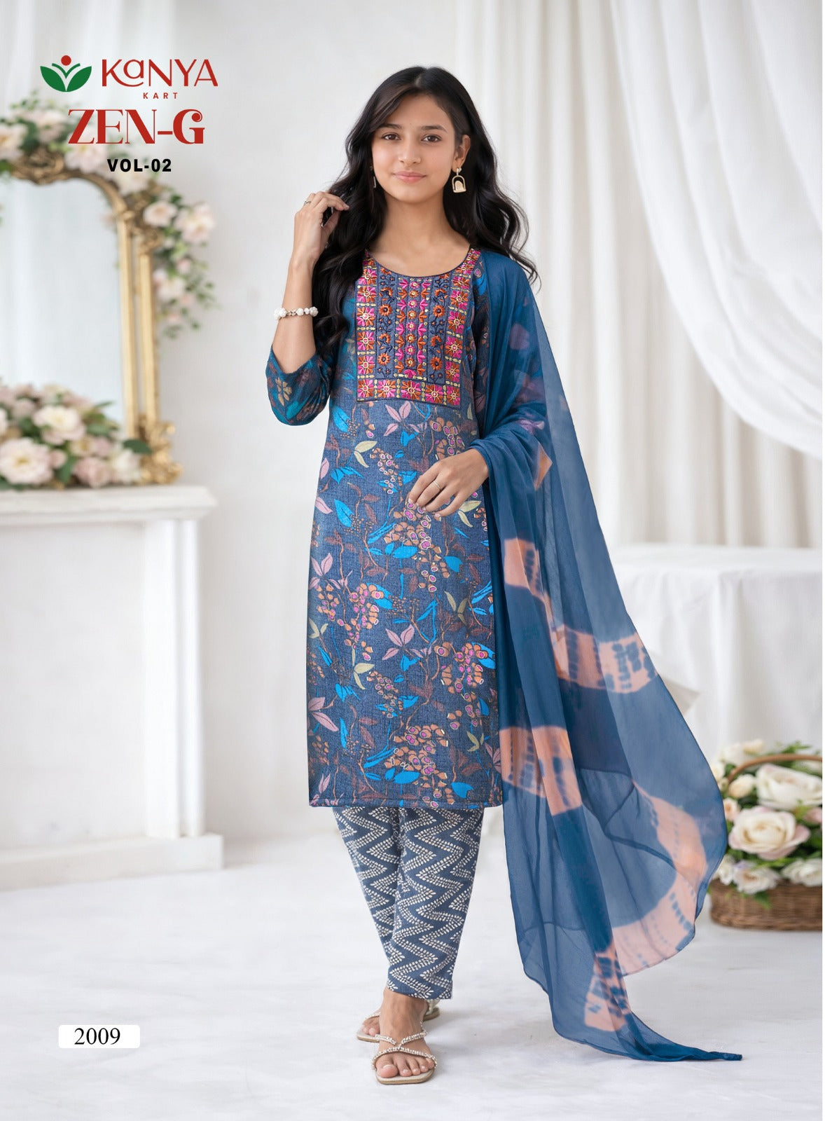 Zen G Vol 2 Kanya Kart Capsule Girls Readymade Pant Suits Exporter India