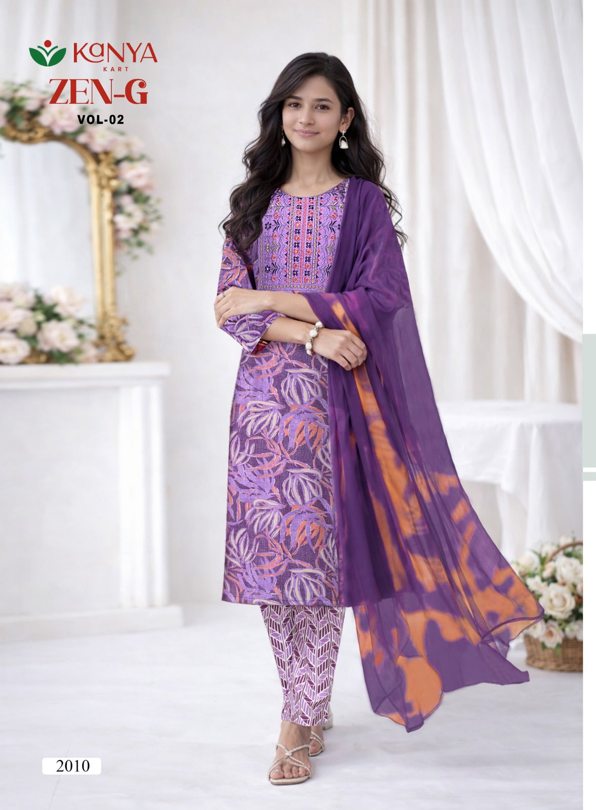 Zen G Vol 2 Kanya Kart Capsule Girls Readymade Pant Suits Exporter India