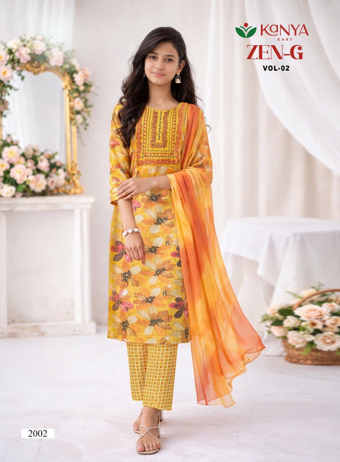 Zen G Vol 2 Kanya Kart Capsule Girls Readymade Pant Suits Exporter India