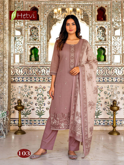 Zena Hetvi Jam Silk Readymade Pant Style Suits Exporter