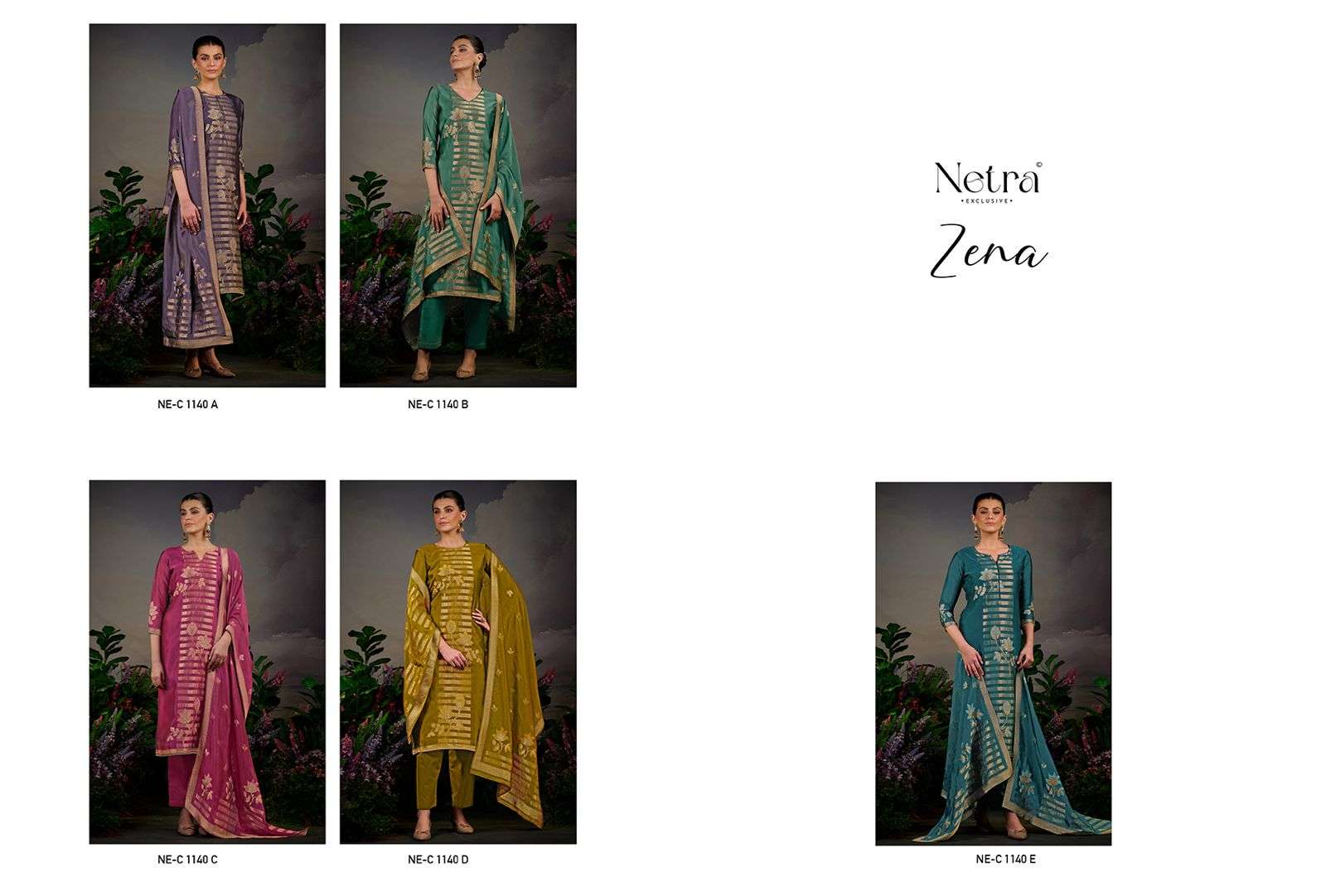 Zena Netra Premium Viscose Pant Style Suits Manufacturer India