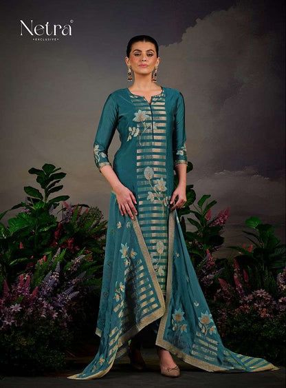 Zena Netra Premium Viscose Pant Style Suits Manufacturer India