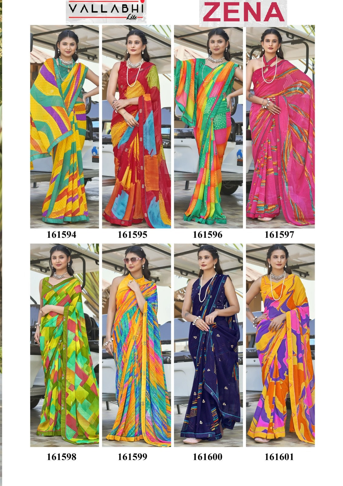 Zena Vallabhi Lite Georgette Sarees Exporter Ahmedabad
