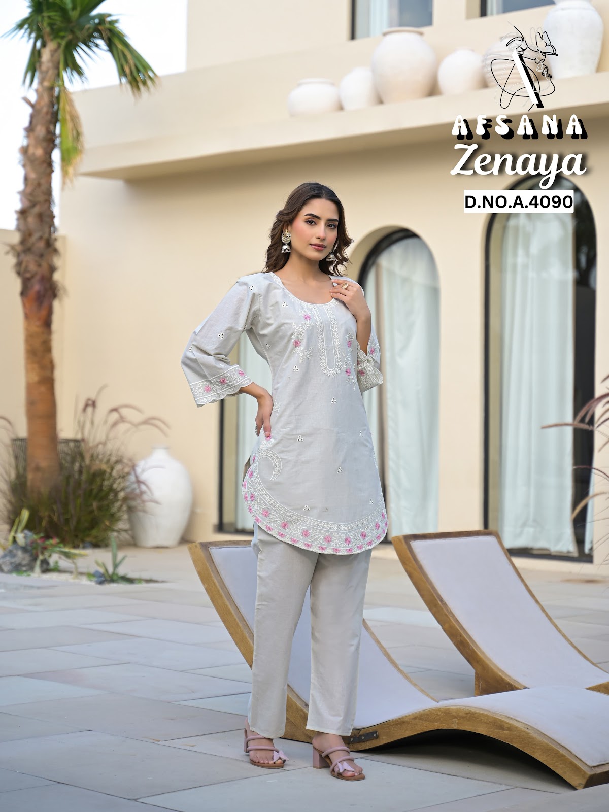 Zenaya Afsana Cotton Co Ord Set Wholesale