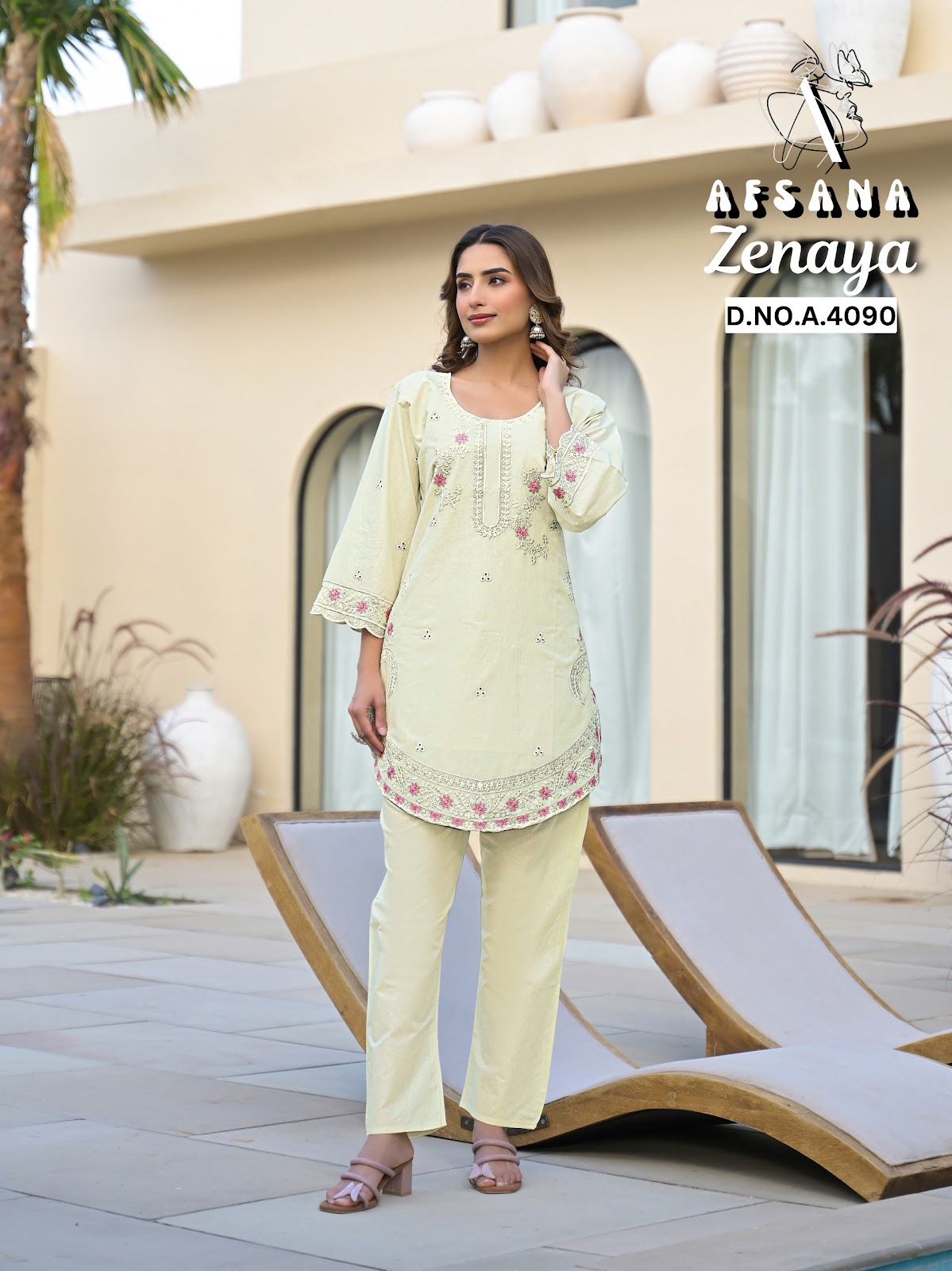 Zenaya Afsana Cotton Co Ord Set Wholesale
