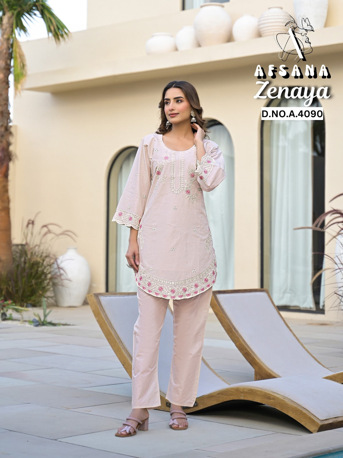 Zenaya Afsana Cotton Co Ord Set Wholesale