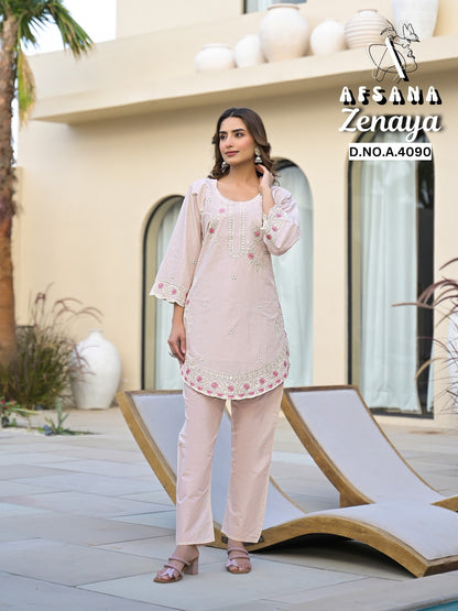 Zenaya Afsana Cotton Co Ord Set Wholesale