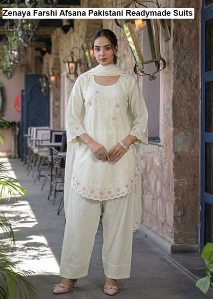 Zenaya Farshi Afsana Cotton Pakistani Readymade Suits Wholesale Price
