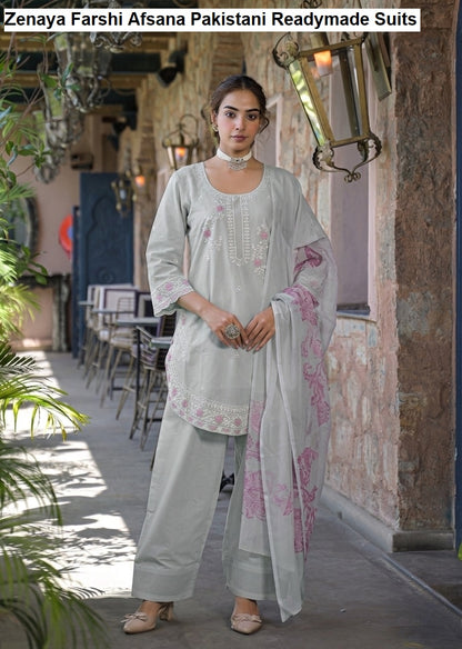 Zenaya Farshi Afsana Cotton Pakistani Readymade Suits Wholesale Price