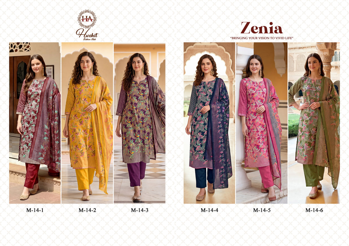 Zenia Harshit Fashion Zam Karachi Salwar Suits Wholesaler Ahmedabad