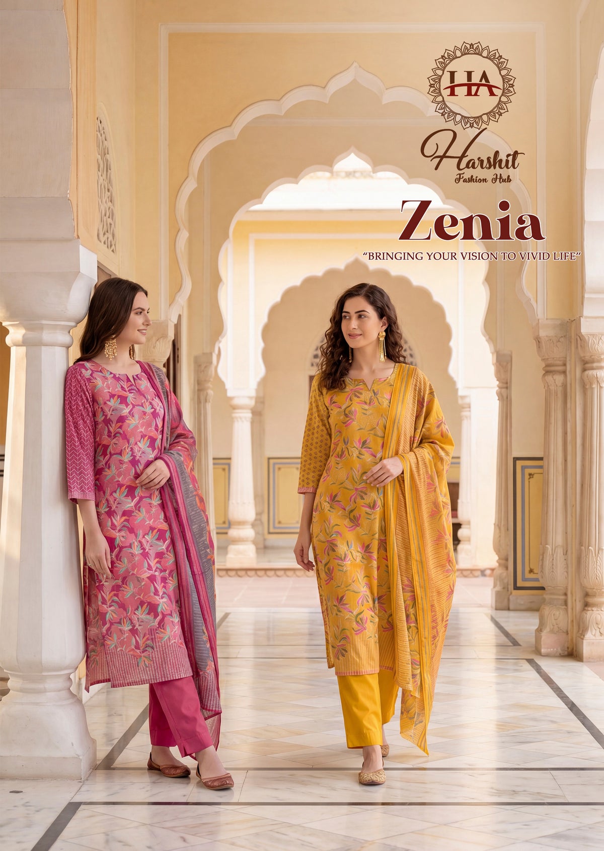 Zenia Harshit Fashion Zam Karachi Salwar Suits Wholesaler Ahmedabad