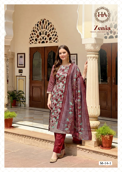 Zenia Harshit Fashion Zam Karachi Salwar Suits Wholesaler Ahmedabad