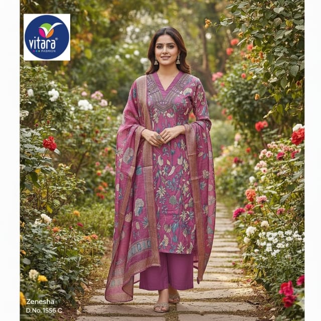 Zenisha Vitara Vetican Readymade Plazzo Style Suits Wholesale Rate