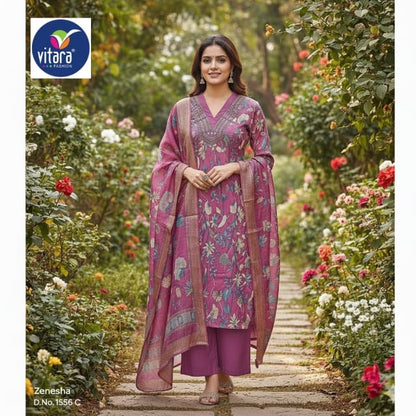 Zenisha Vitara Vetican Readymade Plazzo Style Suits Wholesale Rate