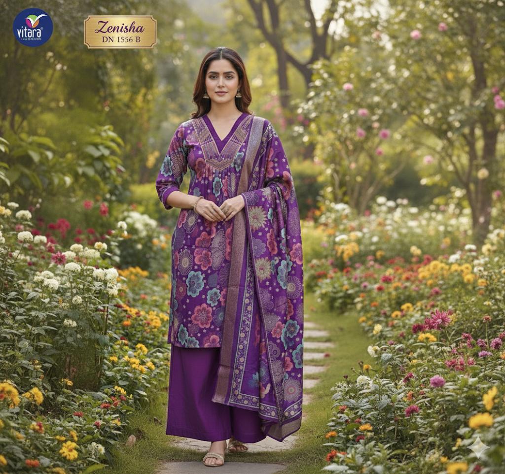 Zenisha Vitara Vetican Readymade Plazzo Style Suits Wholesale Rate
