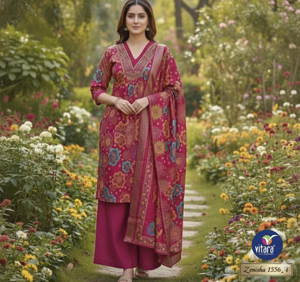 Zenisha Vitara Vetican Readymade Plazzo Style Suits Wholesale Rate