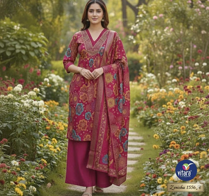 Zenisha Vitara Vetican Readymade Plazzo Style Suits Wholesale Rate