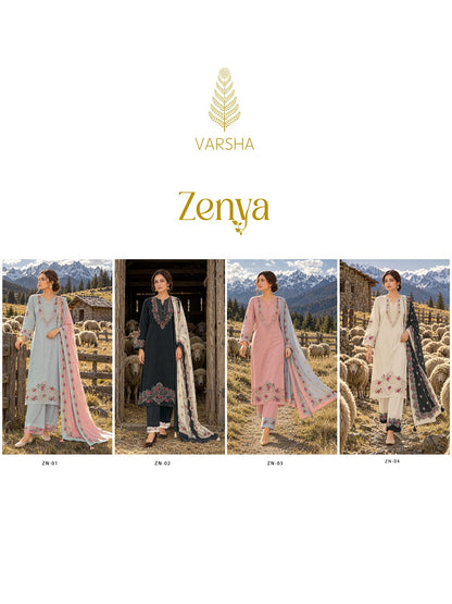 Zenya Varshaa Cord Pashmina Suits Wholesaler Ahmedabad