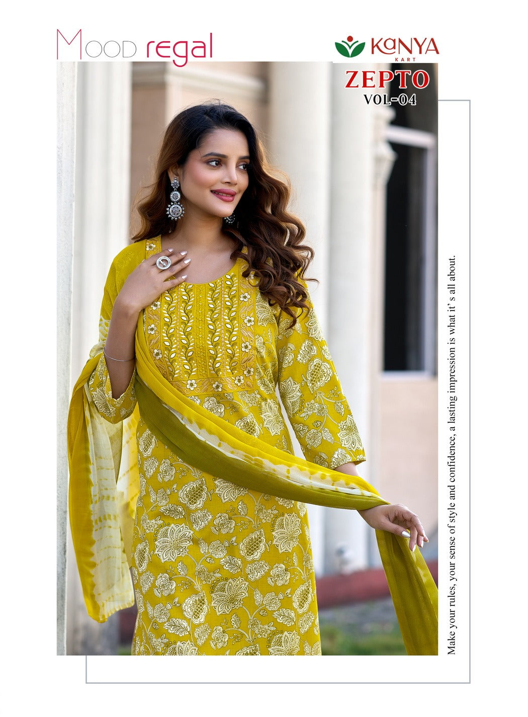 Zepto Vol 4 Kanya Kart Capsule Readymade Pant Style Suits Wholesale