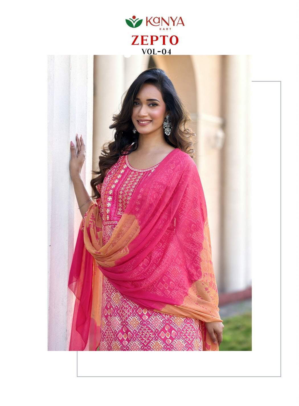 Zepto Vol 4 Kanya Kart Capsule Readymade Pant Style Suits Wholesale