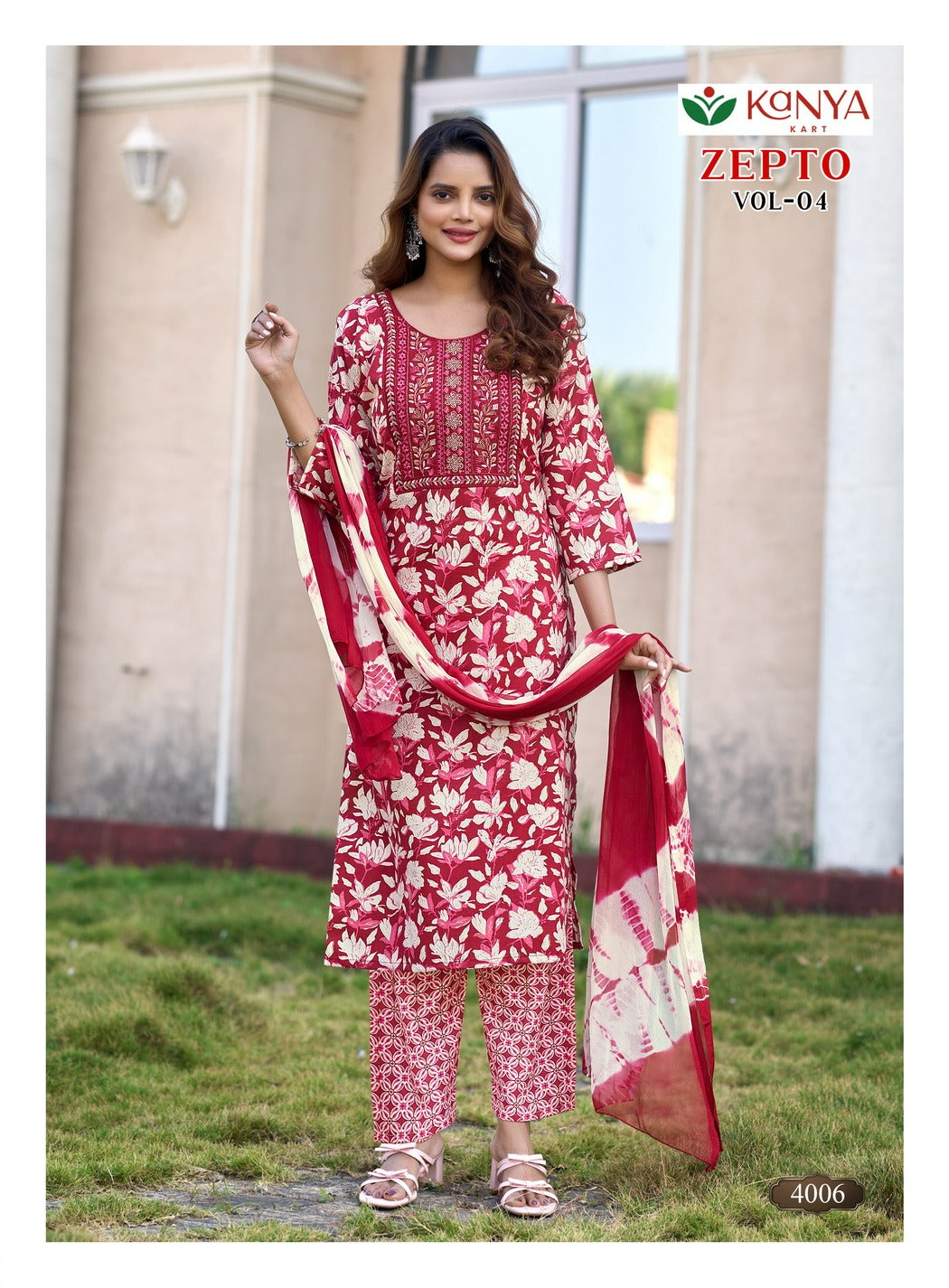 Zepto Vol 4 Kanya Kart Capsule Readymade Pant Style Suits Wholesale