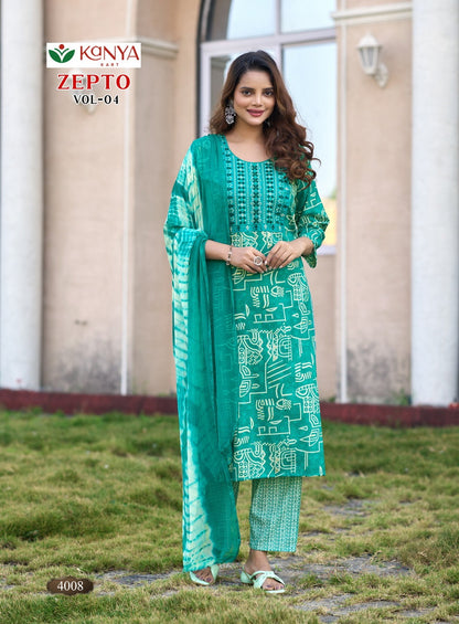 Zepto Vol 4 Kanya Kart Capsule Readymade Pant Style Suits Wholesale