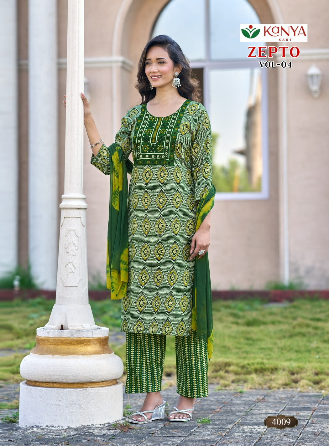 Zepto Vol 4 Kanya Kart Capsule Readymade Pant Style Suits Wholesale