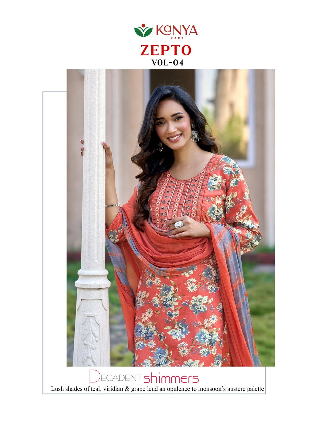 Zepto Vol 4 Kanya Kart Capsule Readymade Pant Style Suits Wholesale