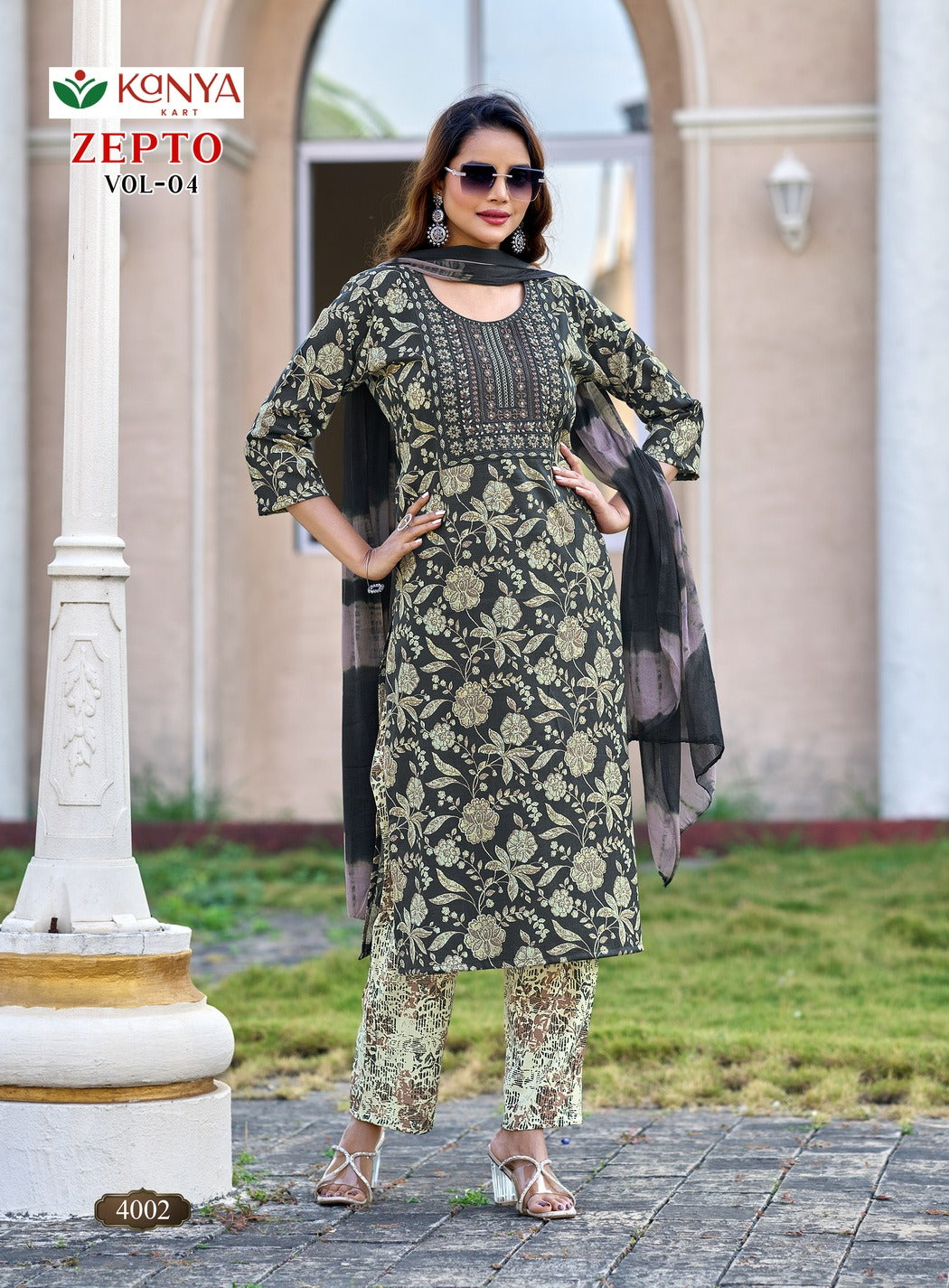 Zepto Vol 4 Kanya Kart Capsule Readymade Pant Style Suits Wholesale