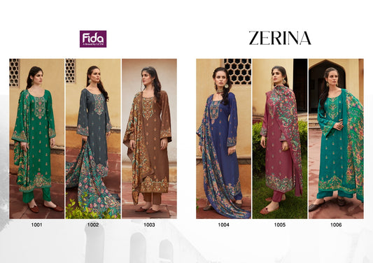 Zerina Fida Wool Pashmina Suits Wholesale