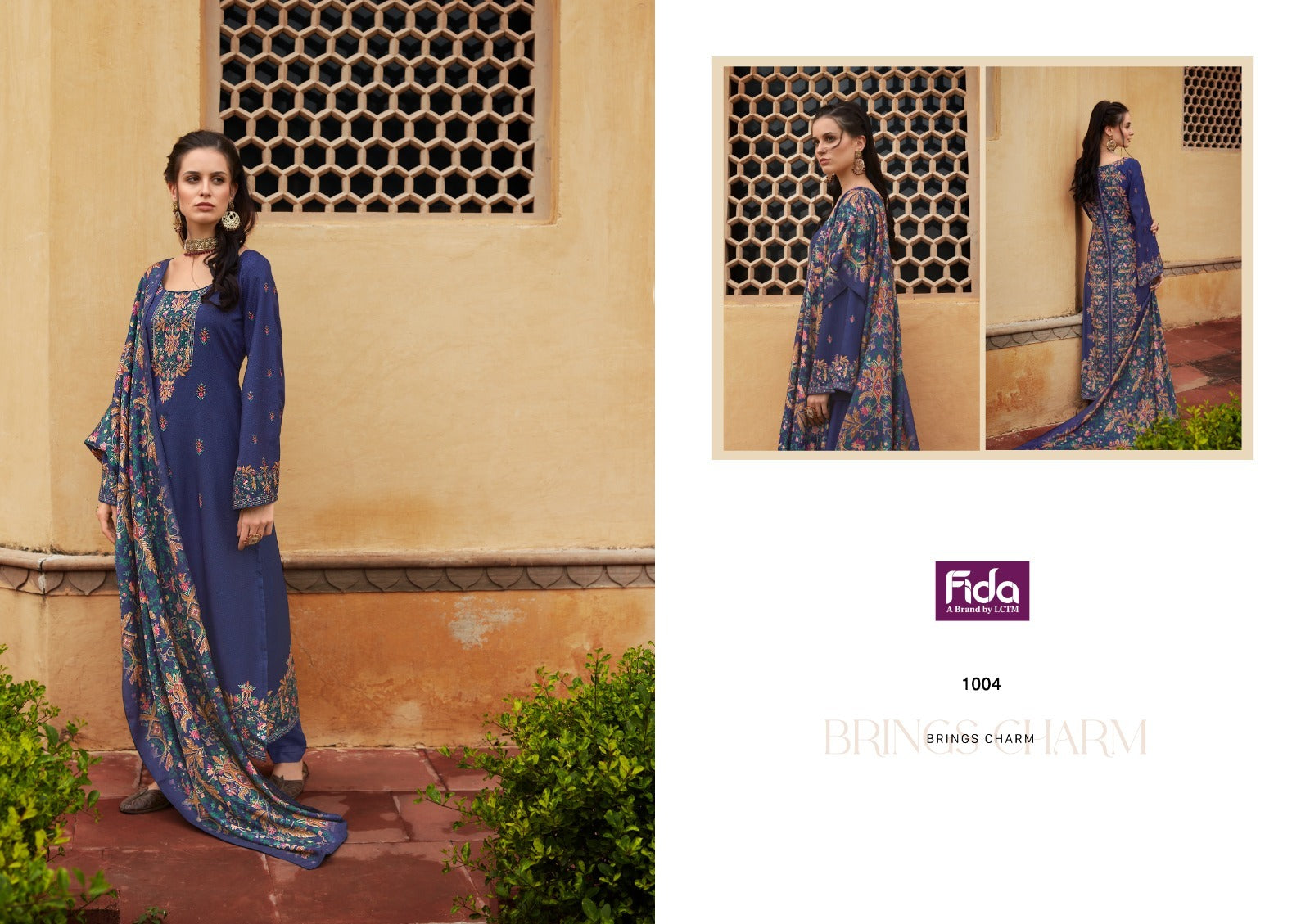 Zerina Fida Wool Pashmina Suits Wholesale