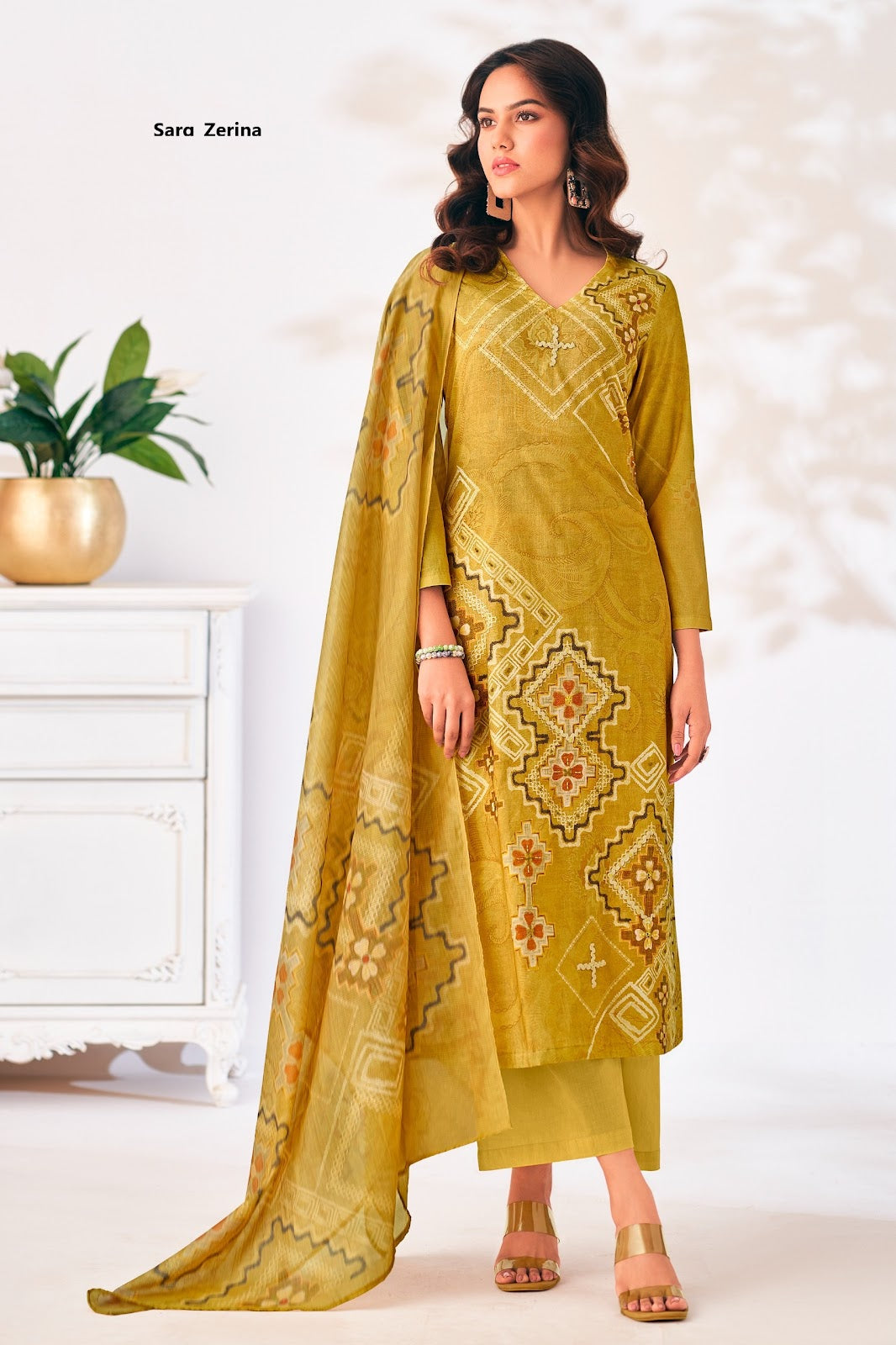 Zerina Sarg Cotton Lawn Pant Style Suits Supplier Gujarat