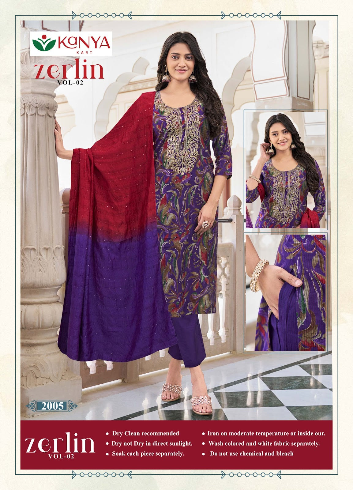 Zerlin Vol 2 Kanya Kart Berlin Readymade Pant Style Suits Wholesaler Ahmedabad