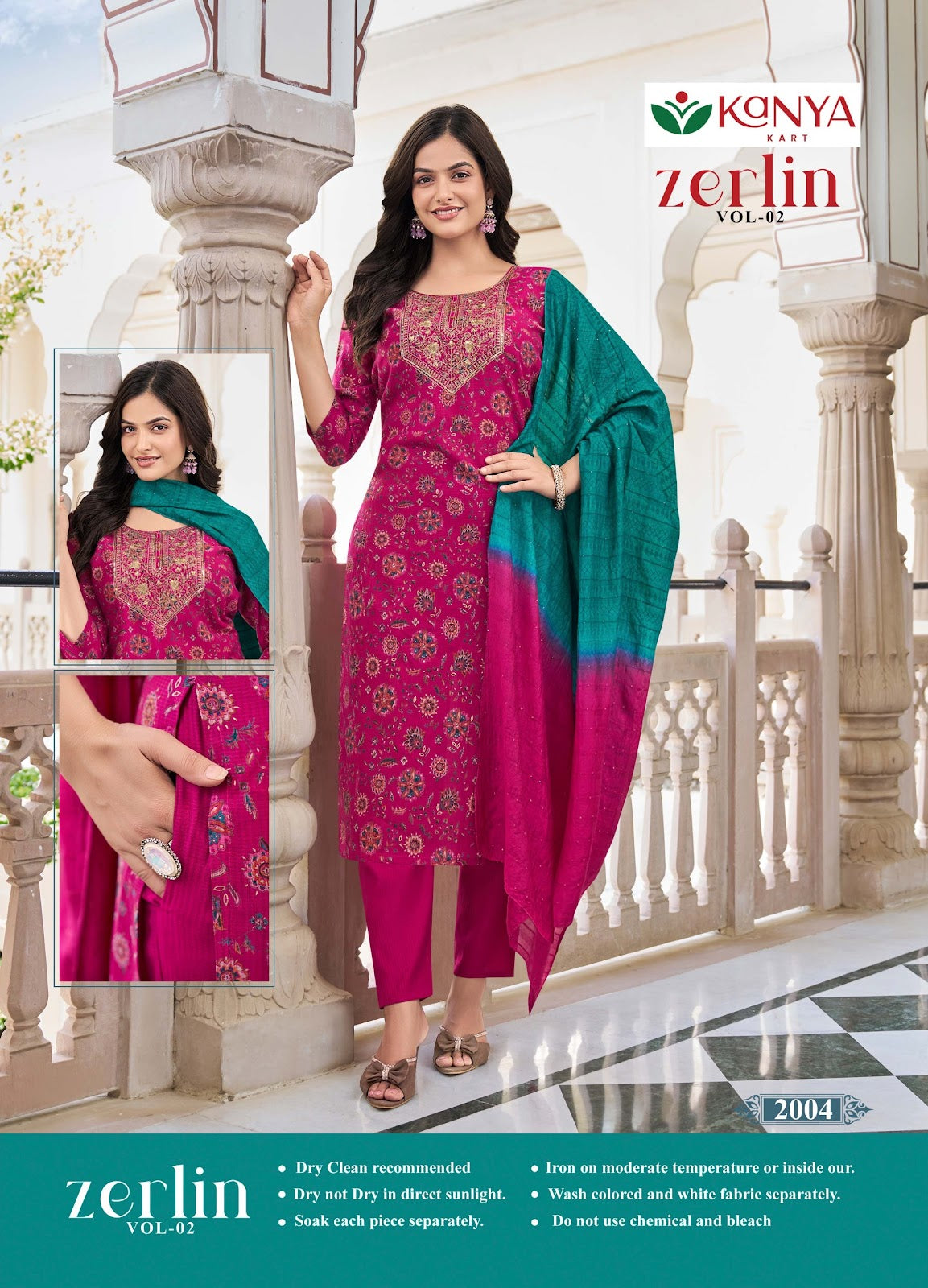 Zerlin Vol 2 Kanya Kart Berlin Readymade Pant Style Suits Wholesaler Ahmedabad