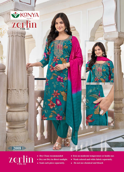 Zerlin Vol 2 Kanya Kart Berlin Readymade Pant Style Suits Wholesaler Ahmedabad