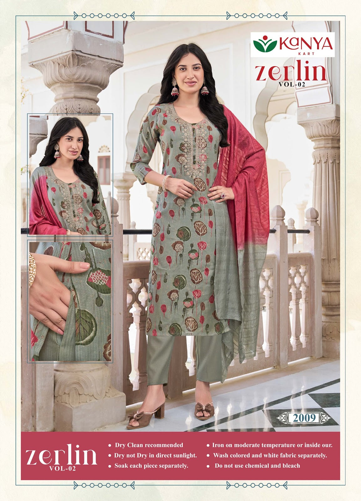 Zerlin Vol 2 Kanya Kart Berlin Readymade Pant Style Suits Wholesaler Ahmedabad