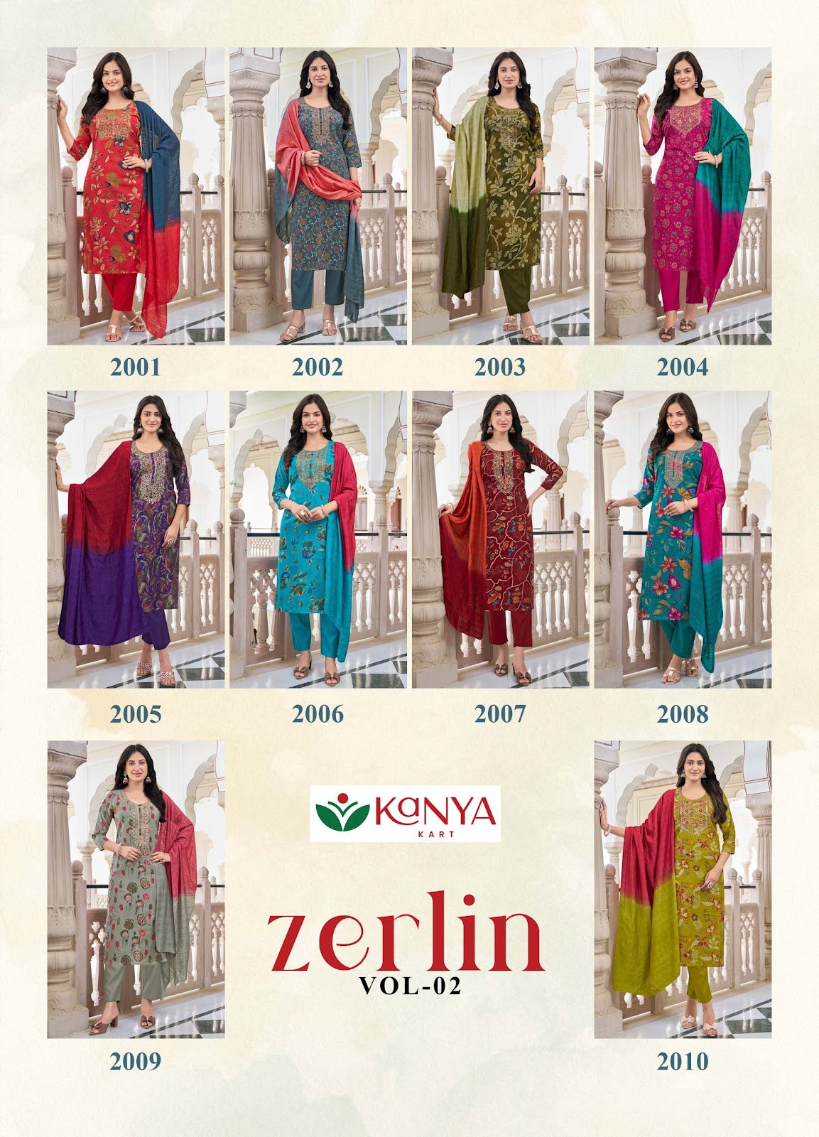 Zerlin Vol 2 Kanya Kart Berlin Readymade Pant Style Suits Wholesaler Ahmedabad