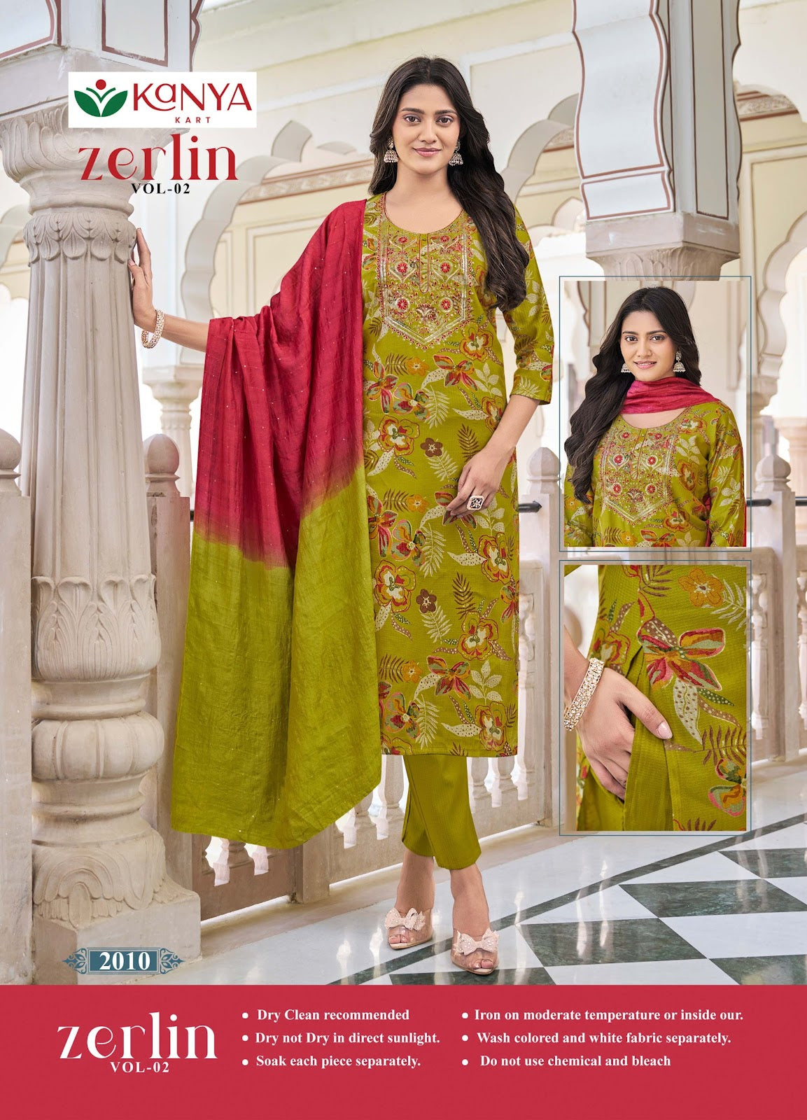 Zerlin Vol 2 Kanya Kart Berlin Readymade Pant Style Suits Wholesaler Ahmedabad