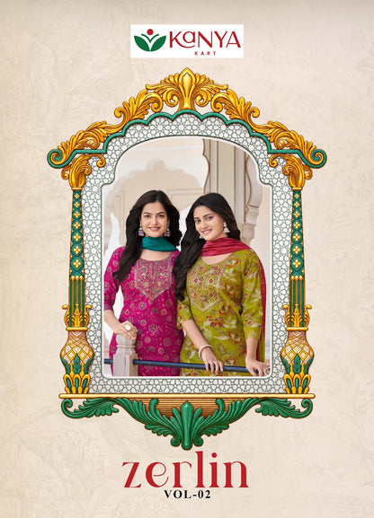 Zerlin Vol 2 Kanya Kart Berlin Readymade Pant Style Suits Wholesaler Ahmedabad