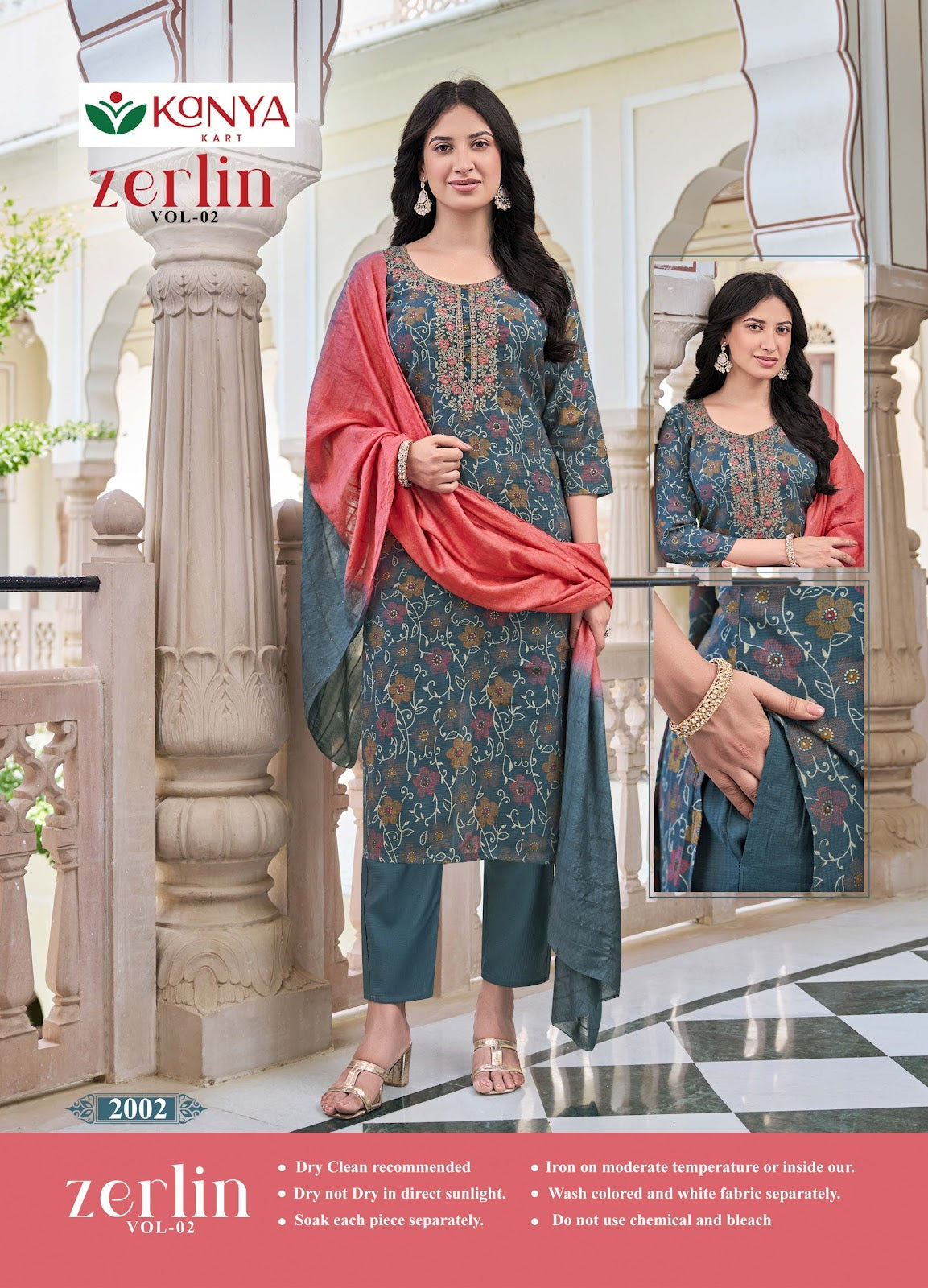 Zerlin Vol 2 Kanya Kart Berlin Readymade Pant Style Suits Wholesaler Ahmedabad